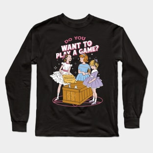 Do You Want To Play A Game Funny Vintage Long Sleeve T-Shirt